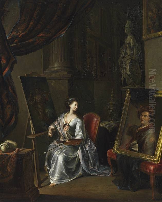Die Malerei Oil Painting by Johann Jakob Dorner the Elder