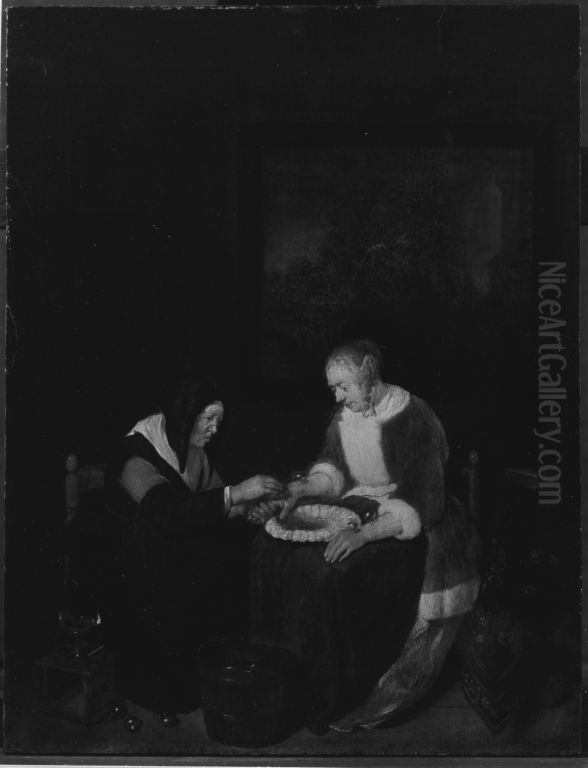 Die Schropfkopfe Oil Painting by Quirijn van Brekelenkam