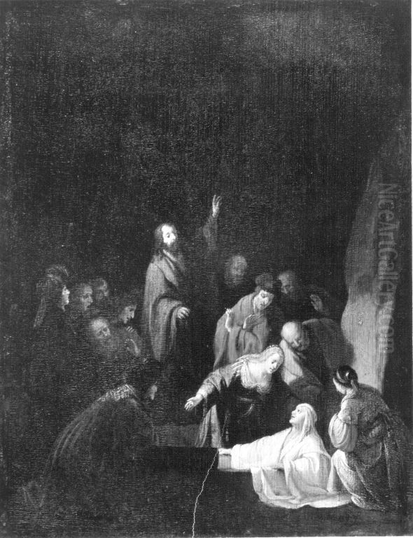 Erweckung des Lazarus Oil Painting by Willem De Poorter