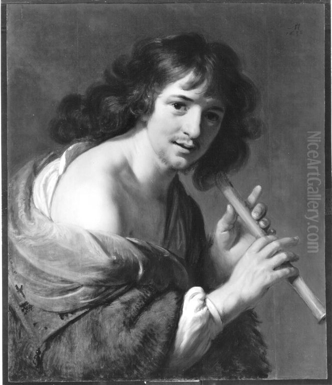 Flotenspieler Oil Painting by Paulus Moreelse