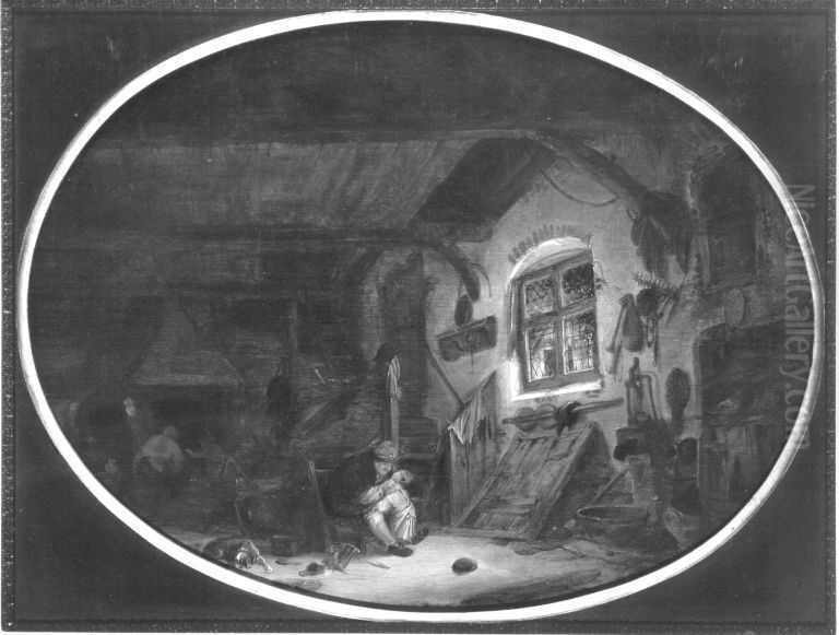Bauernstube Oil Painting by Isaac Van Ostade