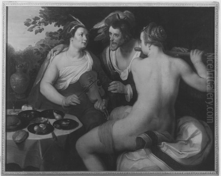 Der verlorene Sohn Oil Painting by Cornelis van Haarlem