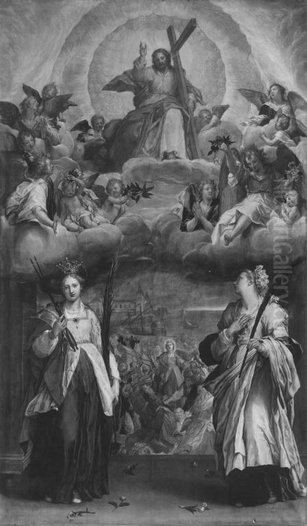 Die hll. Ursula und Cordula Oil Painting by Peter Candid