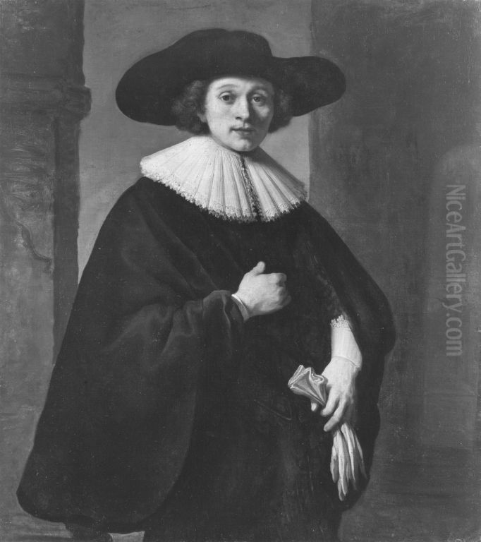 Bildnis eines jungen Mannes Oil Painting by Rembrandt