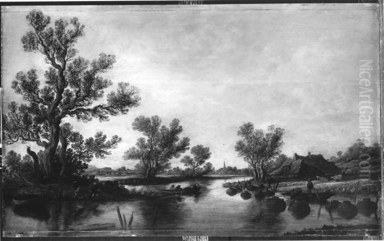 Kanallandschaft Oil Painting by Pieter de Neyn