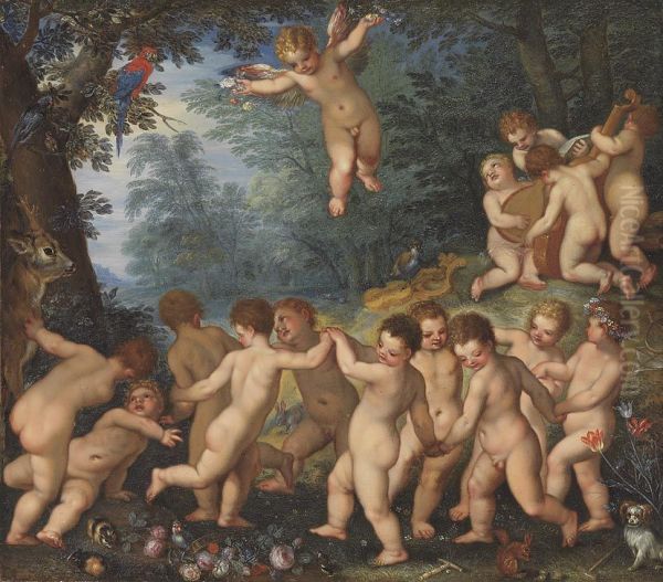 Kinderreigen Oil Painting by Jan Brughel