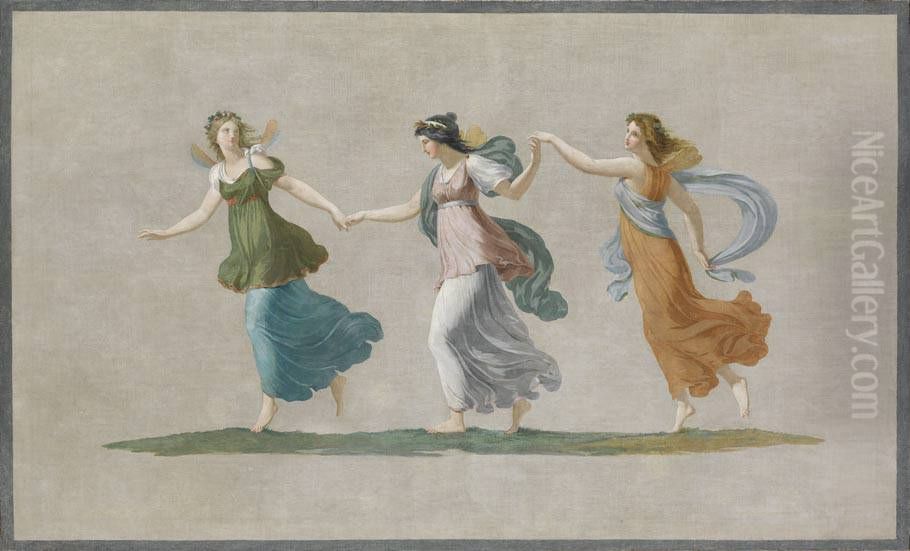 Tanz der Horen Oil Painting by Johann Peter Von Langer