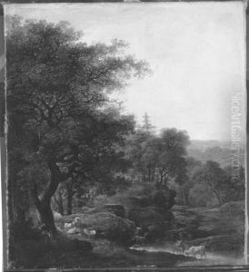 Waldrand mit Herde