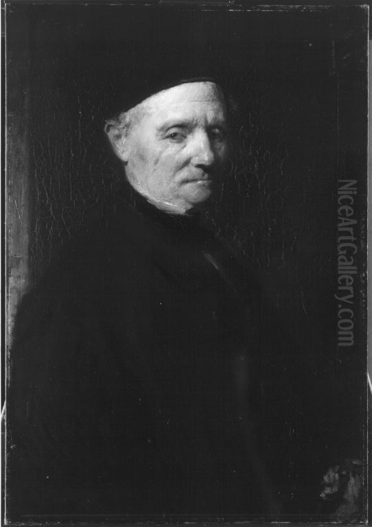 Adolf von Marees, der Vater des Kunstlers Oil Painting by Hans von Marees