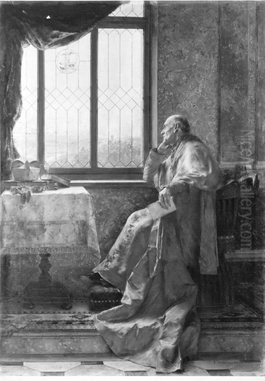 Der Kardinal Oil Painting by Anton Laupheimer