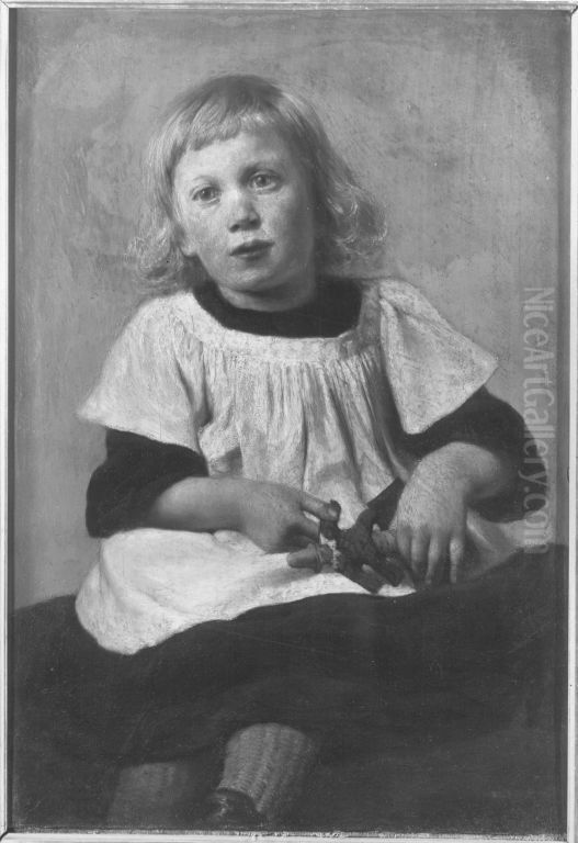 Der Sohn des Kunstlers Oil Painting by Wilhelm Lindenschmit the Younger