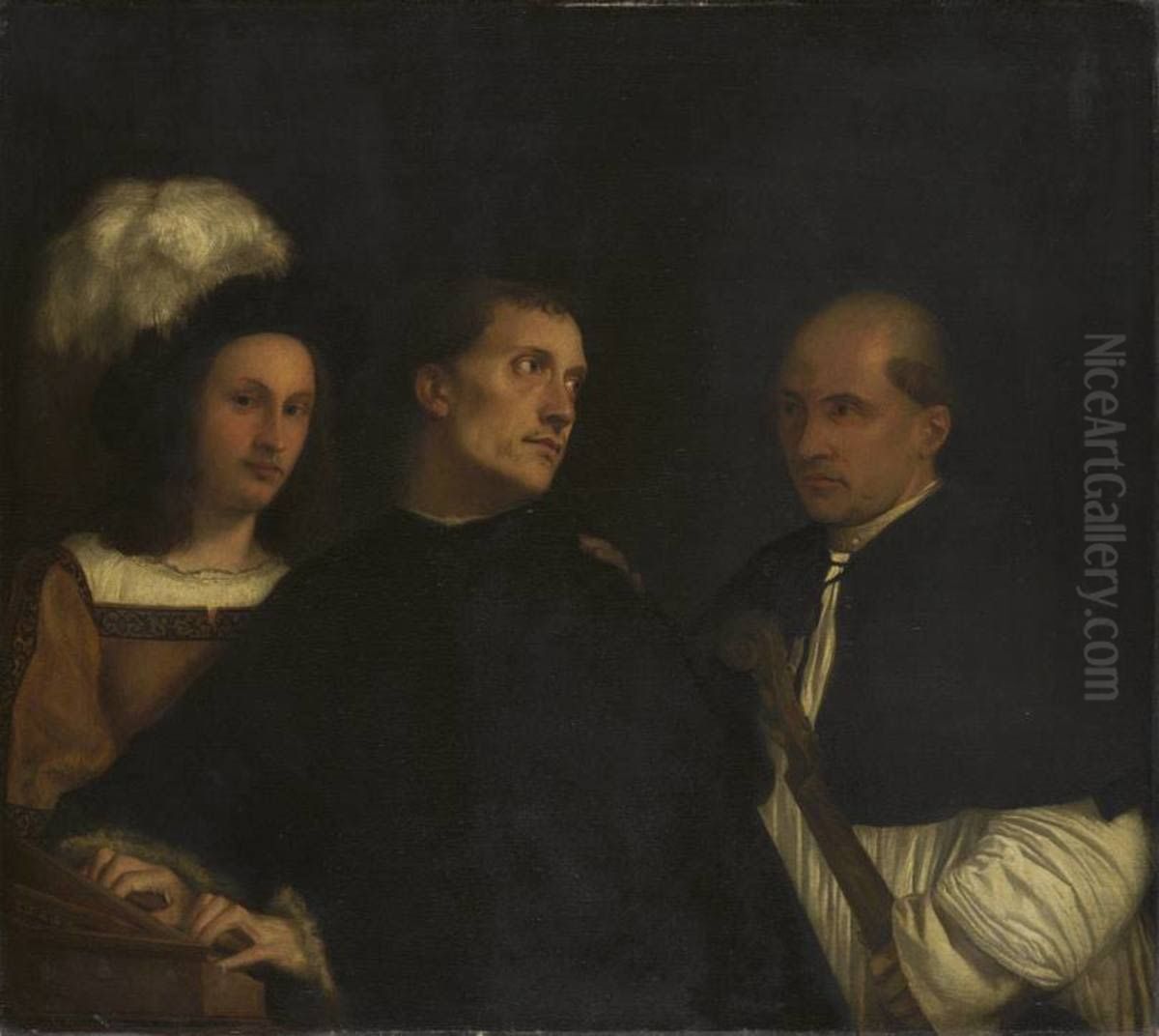 The Concert Oil Painting by Lenbach Franz Von