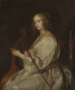 Gambenspielerin (nach van Dyck)