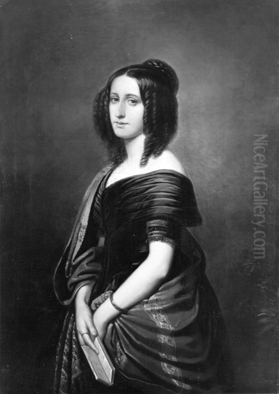 Laura Oettinger, geb. Mager Oil Painting by Michael Echter
