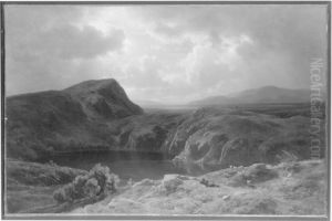 Kratersee im schottischen Hochland Kratersee im schottischen Hochland
