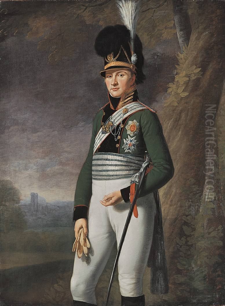 Kronprinz Ludwig von Bayern Oil Painting by Wilhelm von Kobell (1766-1853)