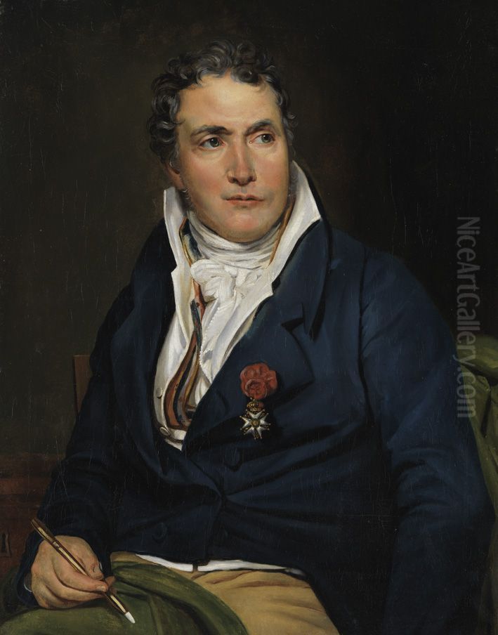 Jacques-Louis David Oil Painting by Georges Rouget