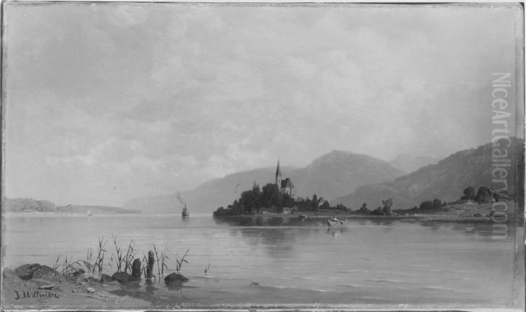 Maria Worth am Worthersee Oil Painting by Josef Willroider