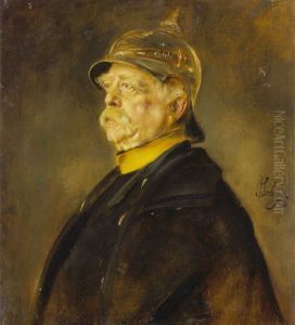 Potrait of Bismarck as officer