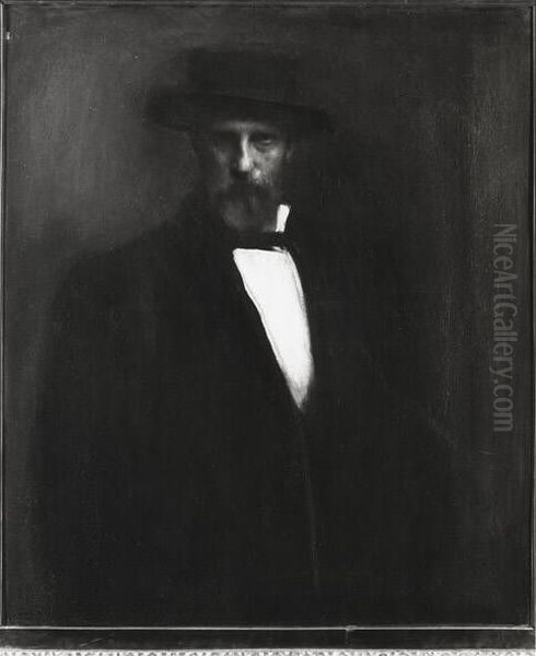 Selbstbildnis Oil Painting by Leo Samberger