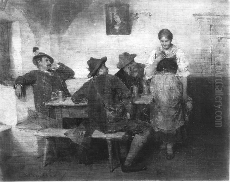 Zwischen zwei Feuern Oil Painting by Matthias Schmid