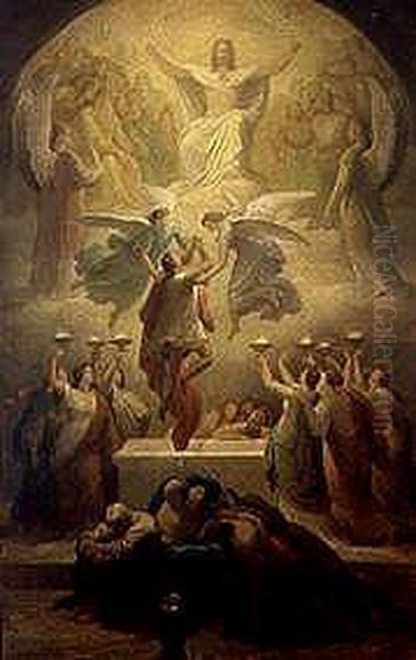 Apotheose eines guten Konigs Oil Painting by Wilhelm von Kaulbach