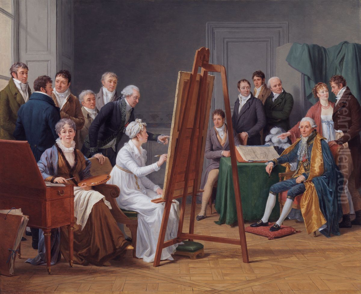 Atelierszene Oil Painting by Marie-Gabrielle Capet