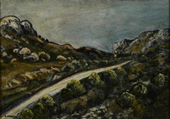 Route Vers Le Pied De Boeuf Oil Painting by Auguste Chabaud