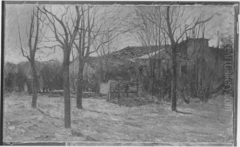 Bei Schleissheim Oil Painting by Sion Longley Wenban