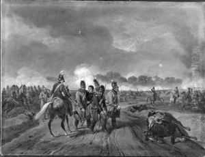 Die Verwundung Anton von Heiligensteins in der Schlacht bei Hanau im Jahr 1813