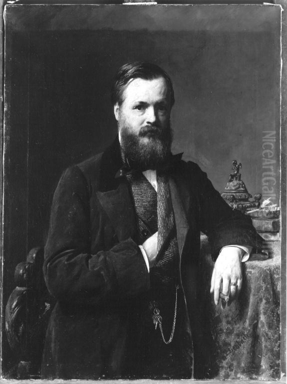 Dr. von (?) Schanzenbach Oil Painting by Lenbach Franz Von