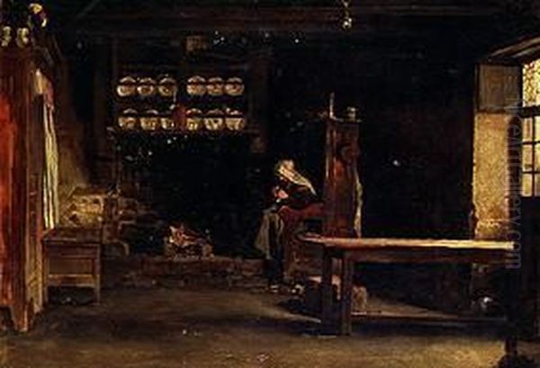 Studie aus der Bretagne Oil Painting by Adolf Echtler