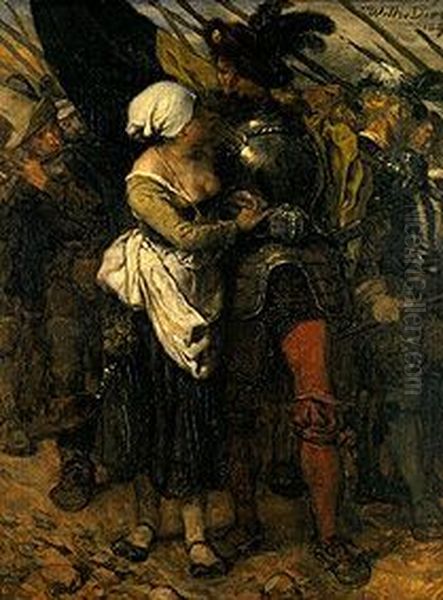 Landsknechtsfreuden Oil Painting by Wilhelm Von Diez
