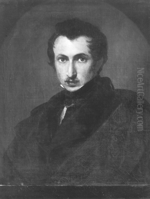 Der Maler Carl Rottmann Oil Painting by August Riedel