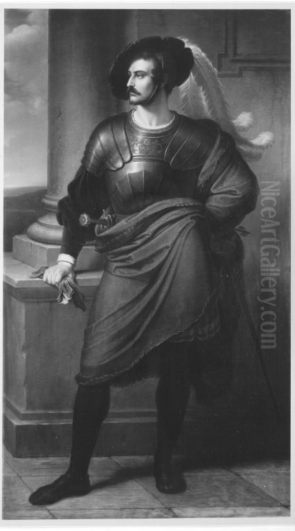 Der Maler Dietrich Monten Oil Painting by Wilhelm von Kaulbach