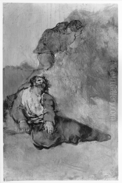 Der Verwundete Oil Painting by Francisco Goya Fuendetodos