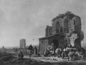 Die Kneipe Mezza Via Albano in der Campagna