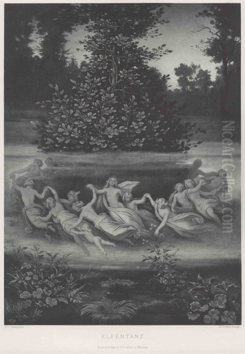 Elfentanz Oil Painting by Moritz von Schwind