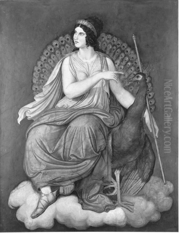 Juno Oil Painting by Wilhelm von Kaulbach