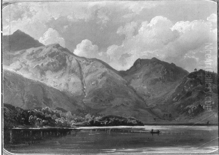 Morgenstimmung im Gebirge Oil Painting by Robert Kummer