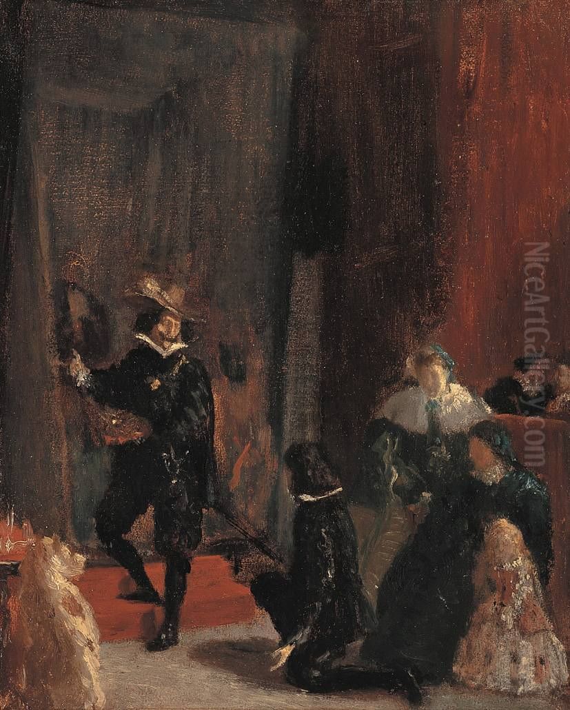 Erinnerung an Velazquez Oil Painting by Edgar Degas
