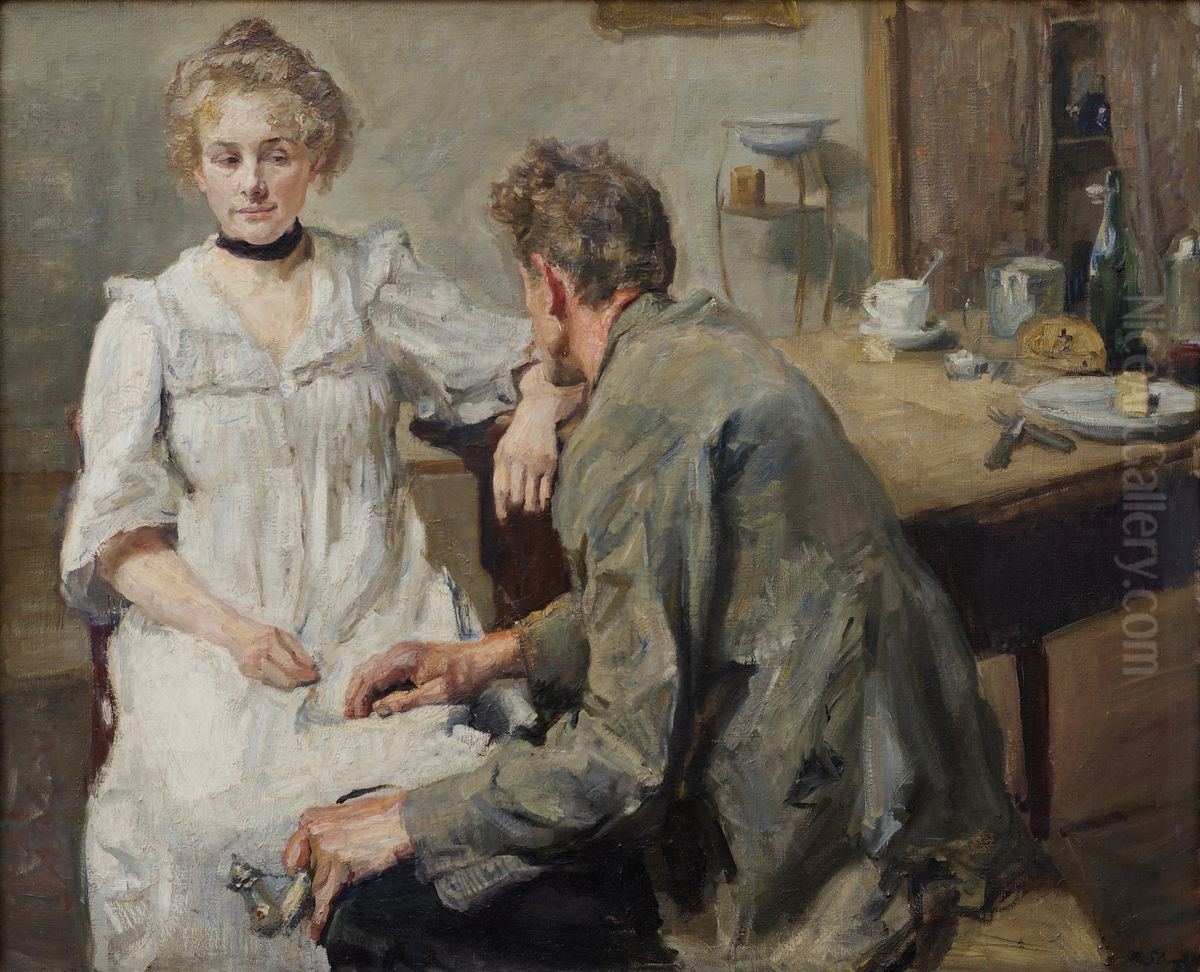 Feierstunde Oil Painting by Max Slevogt