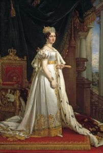 Konigin Therese von Bayern im Kronungsornat