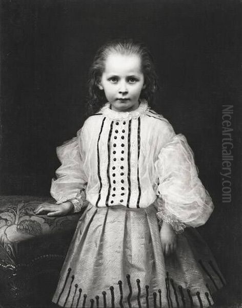 Madchenbildnis Oil Painting by Friedrich Kaulbach