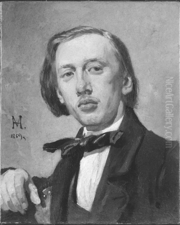 Karl Raupp Oil Painting by Hans von Marees