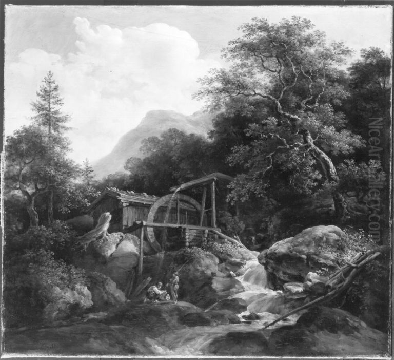 Wetzsteinmuhle bei Ohlstadt Oil Painting by Johann Georg von Dillis