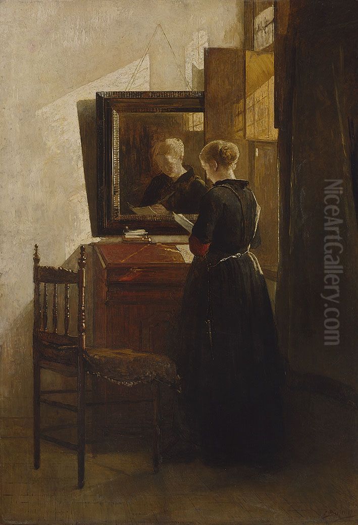 Sonnenschein im Haus und Herz Oil Painting by Christoffel Bisschop