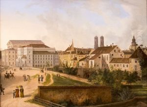 Die Konigliche Residenz von Nordosten im Jahr 1827