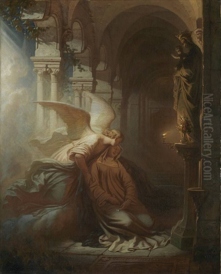 Die Nonne Oil Painting by Eugen Neureuther