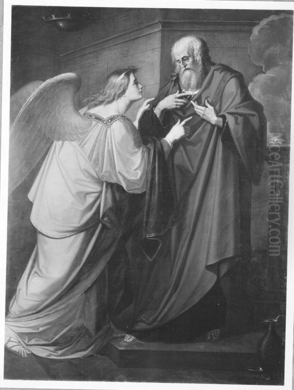 Der hl. Zacharias Oil Painting by Johann Peter Von Langer